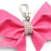Sport Keyring Glitter Bow Keychain Glitter Cheer Bow Keychain Bag Beautiful Cute Decoration