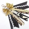 6.5inch the Soccer Football Basketball Cheer Bows Keychain Sport Pin Me Leopard Keyring Bag Keychain Decoration