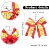 Glitter Cheerleading Hair Bow Keyring with Rhinestone Football Basketball Baseball Cheer Keychain Sporty Bag Boutique Decoration