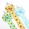 Spring Summer Hair Bow Holder Sunflower Daisy Bows Keychain Children Watermelon Pineapple Bow Holder