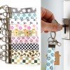 Cute Keychain Canvas Wrist Keychain Lanyard Key Fob Wristlet