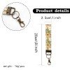 Cute Keychain Canvas Wrist Keychain Lanyard Key Fob Wristlet