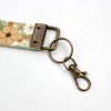 Cute Keychain Canvas Wrist Keychain Lanyard Key Fob Wristlet