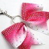 Rhinestone Ombre Cheer Bows Rhinestone Ombre Cheerleading Glitter Stystal Cheer Bow for Girls Kids Hair Accessories