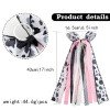 Large Rag Wreath Bow Keychain Rag Wreath Multi-layer Lace Pearl Long Streamer Fabric Bow for Outdoor Decoration