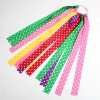 Long Streamer Ribbon Clip Keychain for Luggage Polka Dot rainbow Ribbon Bag Charm Keychain Student Bag Hanging Ornament Long Streamer Ribbon Clip Keychain for Luggage Polka Dot rainbow Ribbon Bag Charm Keychain Student Bag Hanging Ornament
