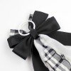 Western Cowgirl Plaid Gingham Pearl Lace Ribbon Bow for Girls Lace Long Streamer Bow Western Cowboy Boot Decor