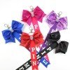 Pin Me Cheer Keychain Glitter Beautiful Keyfob with Bows Bag Decoration
