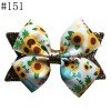 3.5" Glitter Hair Bows Kids Toddler Cute Leather Clip Girls Hair Accessories151-215