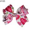 3.5" Glitter Hair Bows Kids Toddler Cute Leather Clip Girls Hair Accessories151-215