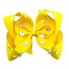 6'' summer neon color hair bows with sequin flower on top glitter big hair bows jojo style bows 6'' summer neon color hair bows with sequin flower on top glitter big hair bows jojo style bows