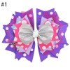 5‘’big glitter inspired hair bows purple red black leopard hair bows for  shiny glitter bows