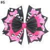 5‘’big glitter inspired hair bows purple red black leopard hair bows for  shiny glitter bows