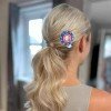 Back to School Glitter Star Apple ABC Hair Bow Clips