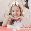 Glitter Hair Bow Clips Cute Girls Solid Color Glitter Hair Clips Kids Boutique Hair Bow Accessories