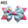 3.5"   Glitter Hair Bows Kids Toddler Cute Leather Clip Girls Hair Accessories51-100
