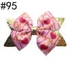 3.5"   Glitter Hair Bows Kids Toddler Cute Leather Clip Girls Hair Accessories51-100
