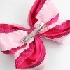 Glitter Ruffled Ribbon Hair Bow for Girl Ruffle Twisted Bow Barrette Sparkle Glitter Ruffles Hair Accessories for Kids