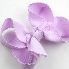 Spring Strip Cotton Fabric Hair Bows Clips Solid Color Ruffled Tassel Hair Clip Kids Hair Bow Accessories