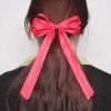 Matte Satin Elegant Hair Bow Women Hair Accessories Adult Long Tail Colorful Gorgeous Streamers Hair Accessories