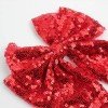 Sequin Bow Cool Color Large Swallowtail Hair Bow Clips Glitter Solid Color Hair Clip Girls Hair Bow Accessories