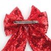 Sequin Bow Cool Color Large Swallowtail Hair Bow Clips Glitter Solid Color Hair Clip Girls Hair Bow Accessories