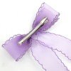 Girls Organza Tassel Hair Bow Clips Solid Color Ruffled Long Streamer Hair Clips Kids Hair Bow Accessories