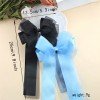 Beautiful Organza Long Tail Sailor Bows Mesh Long Streamer Bows for Girls Sweet Shiner Chiffon Bow Kids Hair Accessories