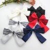 Matte Satin Lace Sailor Bows Santin Silky Handmade Sailor Bows Girls Elegant Hair Bow with Lace Bridal Hair Accessories