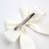Matte Satin Lace Sailor Bows Santin Silky Handmade Sailor Bows Girls Elegant Hair Bow with Lace Bridal Hair Accessories