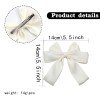 Matte Satin Lace Sailor Bows Santin Silky Handmade Sailor Bows Girls Elegant Hair Bow with Lace Bridal Hair Accessories