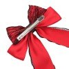 Silky Satin Lace Hair Clips Girls Polyester Long Tail Sailor Hair Bow Clip with Lace Details Girls Hair Bow Accessories