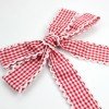 Back to School Gingham Moonstitch Long Tail Sailor Hair Bows