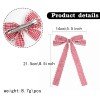 Back to School Gingham Moonstitch Long Tail Sailor Hair Bows