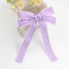 Back to School Gingham Moonstitch Long Tail Sailor Hair Bows