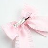 girls organza lace hair bow clips with pearl