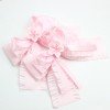 girls organza lace hair bow clips with pearl