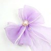 Girls Organza Hair Bow Set Mesh Long Sailor Hair Bow with Pearls for Girls Kids Heart Rhinestone Hair Bow Accessories