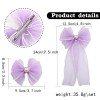Girls Organza Hair Bow Set Mesh Long Sailor Hair Bow with Pearls for Girls Kids Heart Rhinestone Hair Bow Accessories