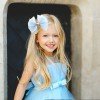 Girls Organza Hair Bow Set Mesh Long Sailor Hair Bow with Pearls for Girls Kids Heart Rhinestone Hair Bow Accessories