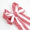 Back to School Gingham Hair Bows for Girls Moonstitch Long Tail Plaid Hair Bow Clips Kids Hair Bow Accessories