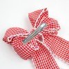 Back to School Gingham Hair Bows for Girls Moonstitch Long Tail Plaid Hair Bow Clips Kids Hair Bow Accessories