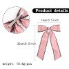 Moonstitch Suede Long Sailor Hair Bows For Girls Coquette Faux Suede Bow Barrette for Long Hair Kids Hair Accessories