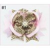 5.5''rhinestone big hair bows big boutique bows