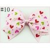 Print Grosgrain Ribbon cheer Hair Bow for Girls Print Grosgrain Ribbon cheer Hair Bow for Girls