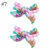 3'' liverpool fabric unicorn Hair Bows Barrette For baby Girls Hair Accessories mini hair clips