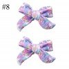 3'' liverpool fabric unicorn Hair Bows Barrette For baby Girls Hair Accessories mini hair clips