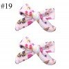 3'' liverpool fabric unicorn Hair Bows Barrette For baby Girls Hair Accessories mini hair clips