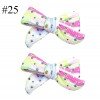 3'' liverpool fabric unicorn Hair Bows Barrette For baby Girls Hair Accessories mini hair clips