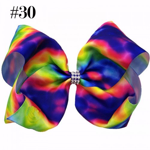 8inch summer lemon big hair bows ，ice cream handmade boutique hair bow， with alligator clip jojo big large girl hair accessories 
